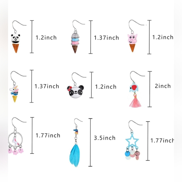 Hypoallergenic Dangle Earrings - Picture 2 of 2